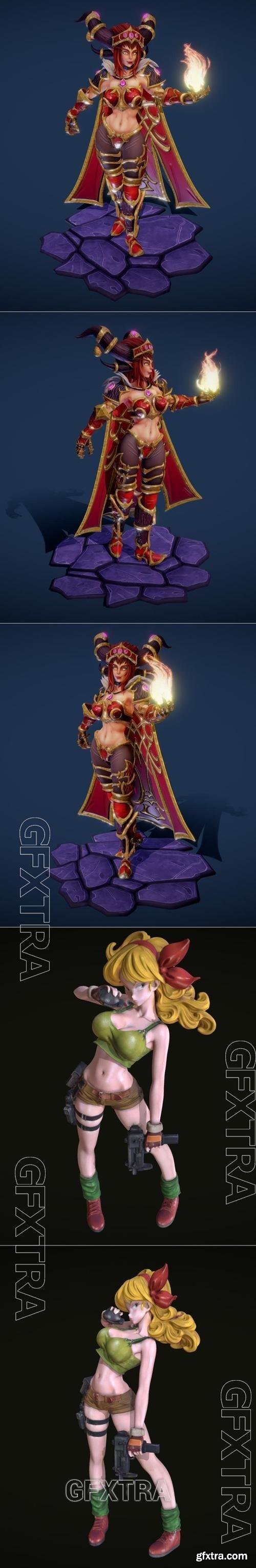 Alexstrasza from World Of Warcraft Fan Art and Dragonball Lunchi 3D