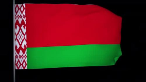 Videohive - Belarus Flag Animation 4k - 38793738 - 38793738