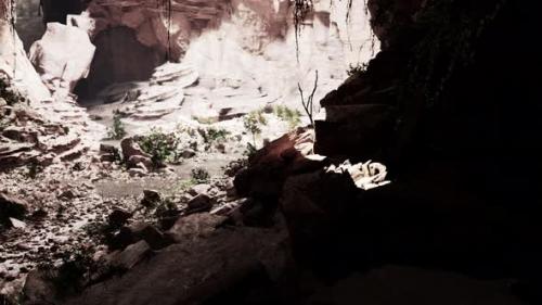 Videohive - Cave in an Extinct Volcano on the Island - 38827823 - 38827823