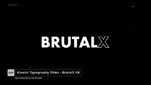 Videohive - Kinetic Typography Titles - BrutalX / FCPX - 32239000 - 32239000