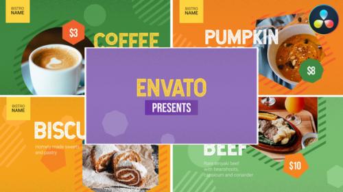 Videohive - Food Menu for DaVinci Resolve - 38818469 - 38818469