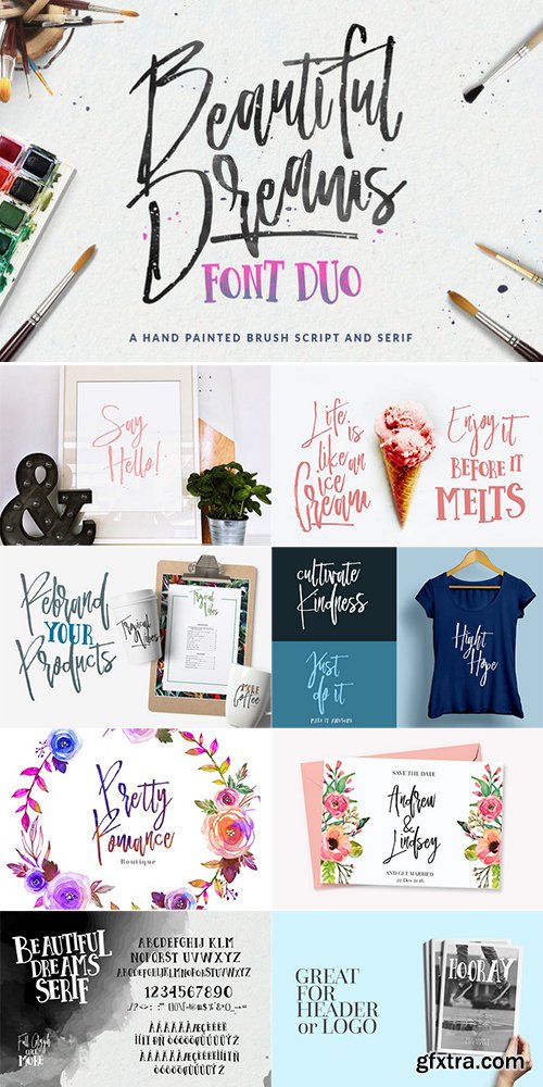 Beautiful Dreams - Font Duo