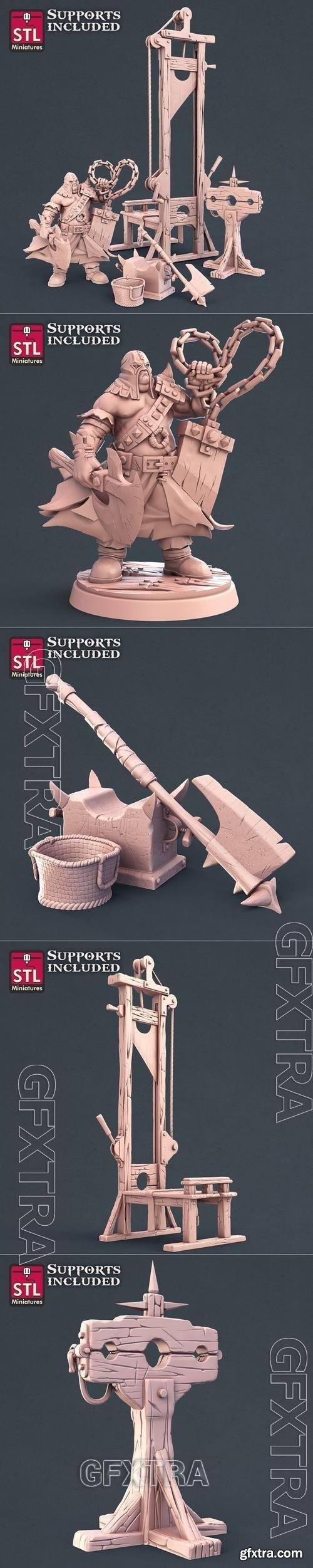 STL Miniatures - Executioner Set 3D 