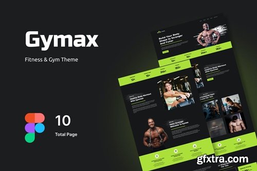 Gymax - Fitness & Gym Figma Design Template B6ERK9L