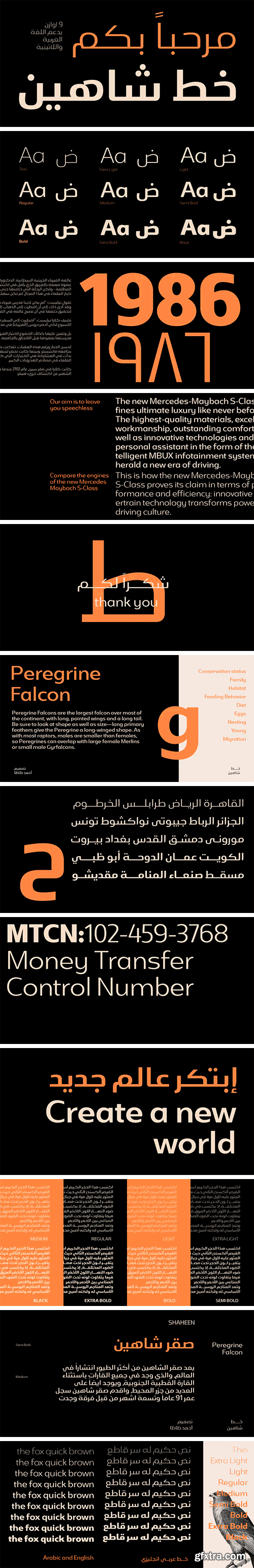 Shaheen Font Family