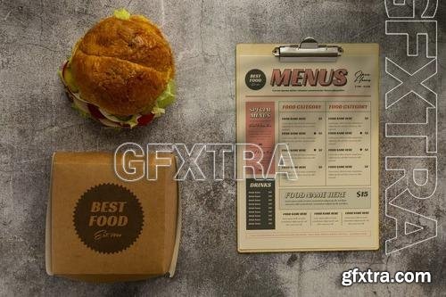 Menu and Food box Mockup L7YAKUT