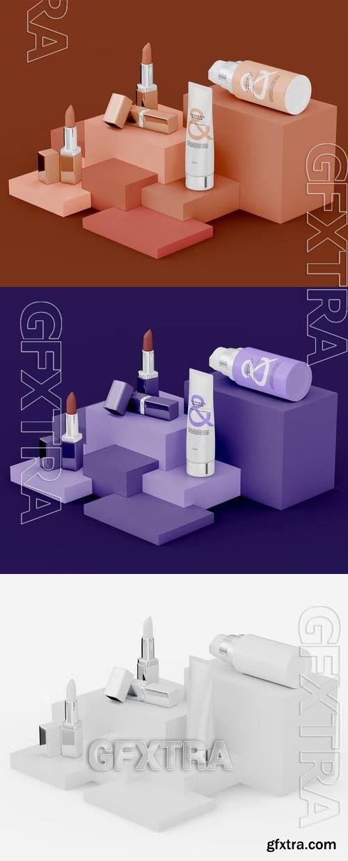 Cosmetic Products Mockup AZEAQ43