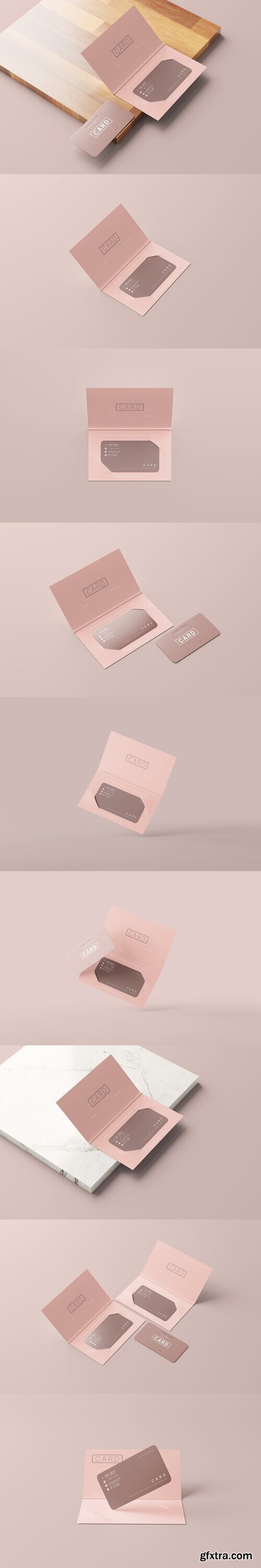 CreativeMarket - Business Card with Holder Mockups 7420501