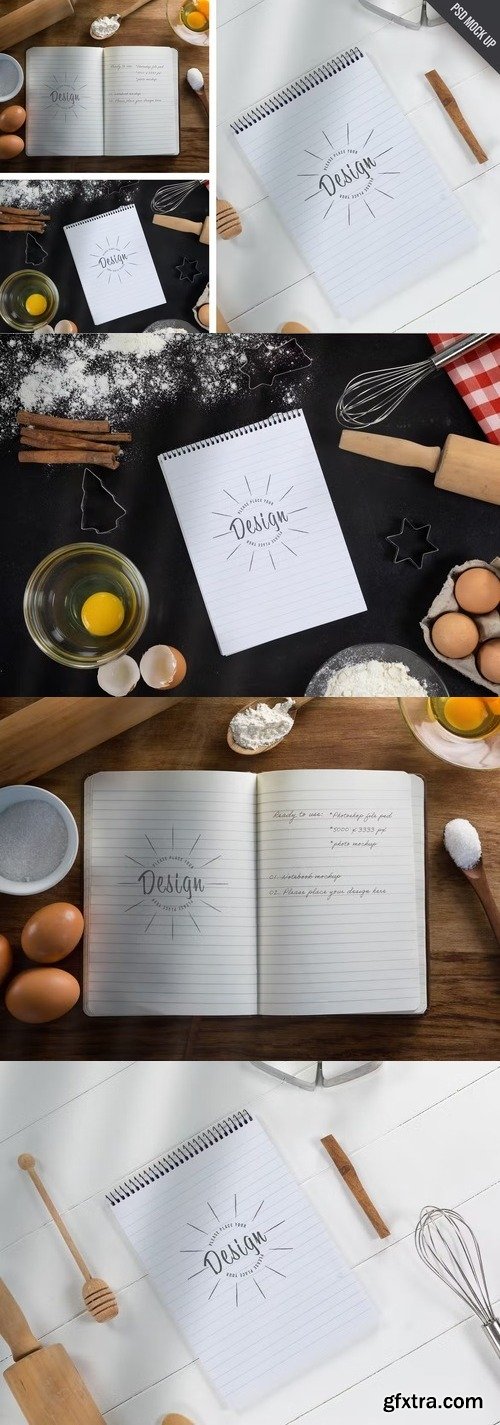 Recipe Notebook Mockup