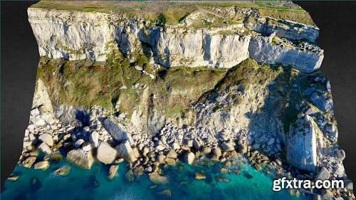 Cliff Face, Isle of Portland 3D Model