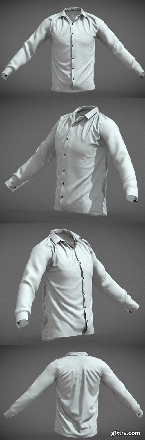 White shirt 3D Model