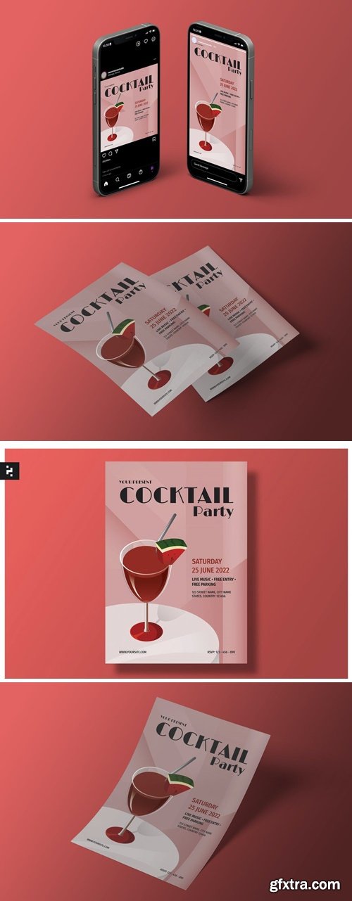 Cocktail Party Flyer BQMAPQG