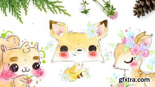 You Can Illustrate 10 Cute Woodland Animals! Draw & Paint With Me!