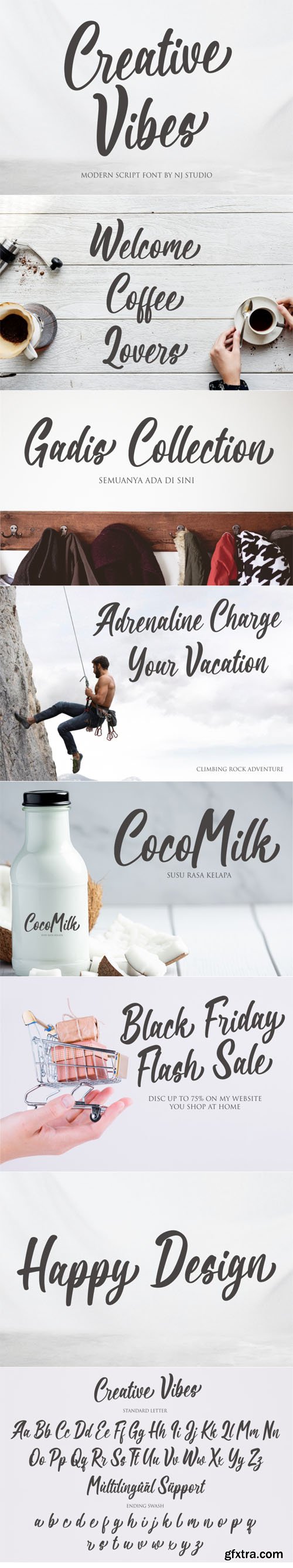 Creative Vibes - Modern Script Font