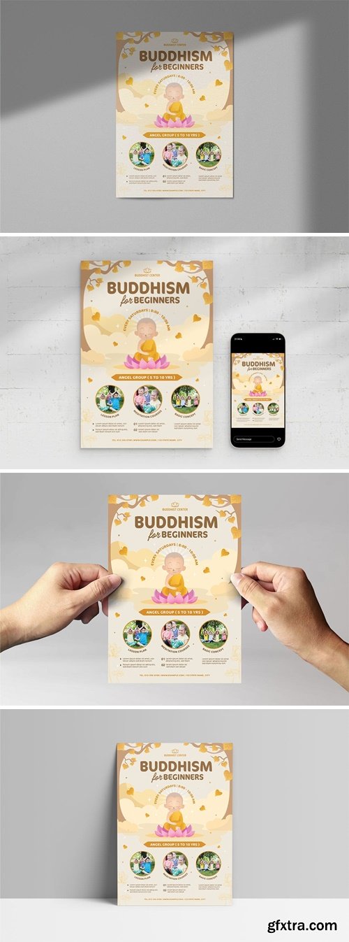 Buddhism Education Flyer Template 8EHSGC7