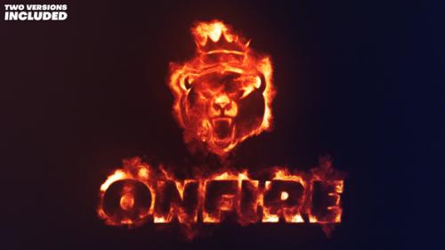 Videohive - On Fire Logo Reveal - 2 Variations - 38683901 - 38683901