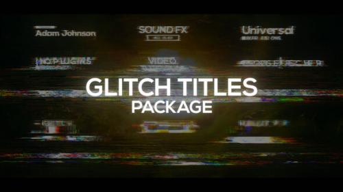 Videohive - Glitch Titles Package - 38704212 - 38704212