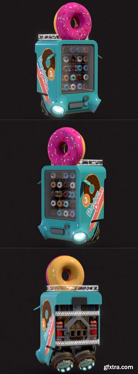 Donut Vending Machine 3D Model