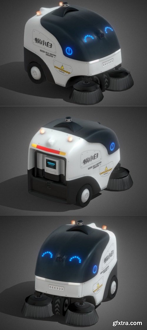 Autonomous Robot Sweeper 3D Model