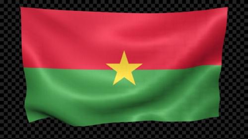 Videohive - Burkina Faso Flag Waving Looped - 38864484 - 38864484