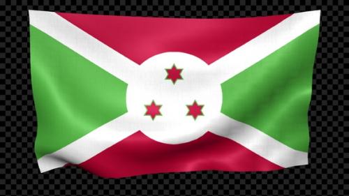 Videohive - Burundi Flag Waving Looped - 38864486 - 38864486