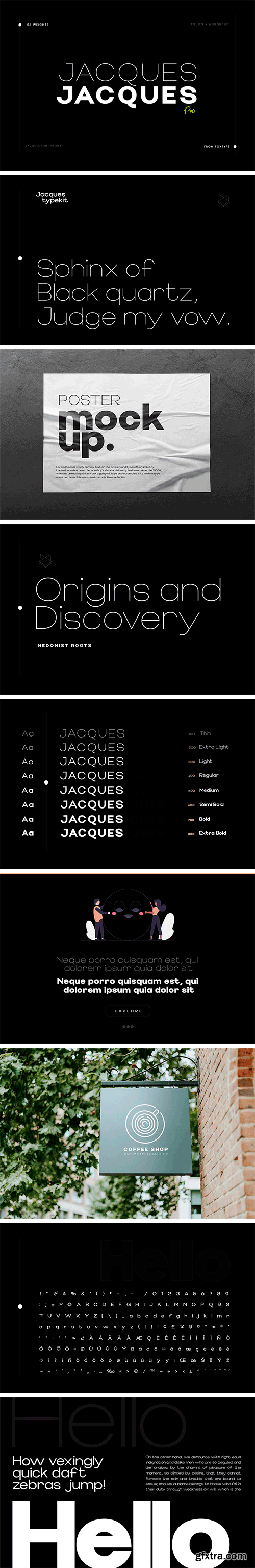 Jacques Pro Display Typeface