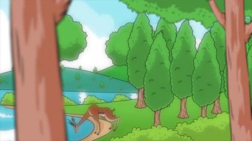 Videohive - Deer Drink Water In The Forest 4K - 38867793 - 38867793