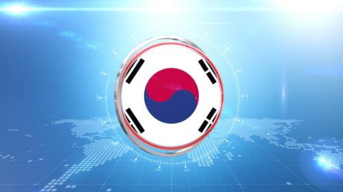 Videohive - Korea South Flag Transition - 38868234 - 38868234