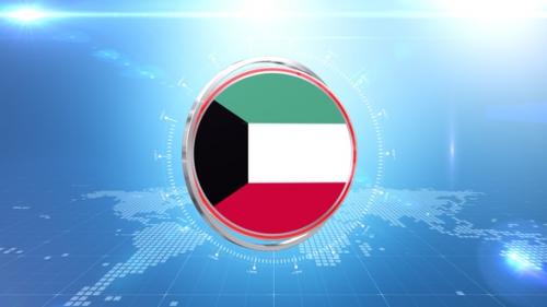 Videohive - Kuwait Flag Transition - 38868239 - 38868239