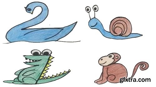 Essential Drawing of Animals With Shapes