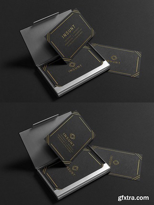 Insunt Gold Black Business Card