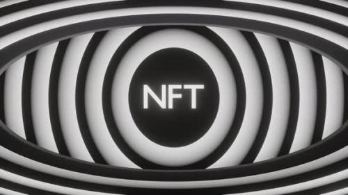 Videohive - Abstract Hypnotic Eye with NFT Sign - 38857269 - 38857269