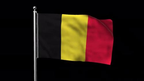 Videohive - Flag of Belgium with Alpha Channel - 38861250 - 38861250