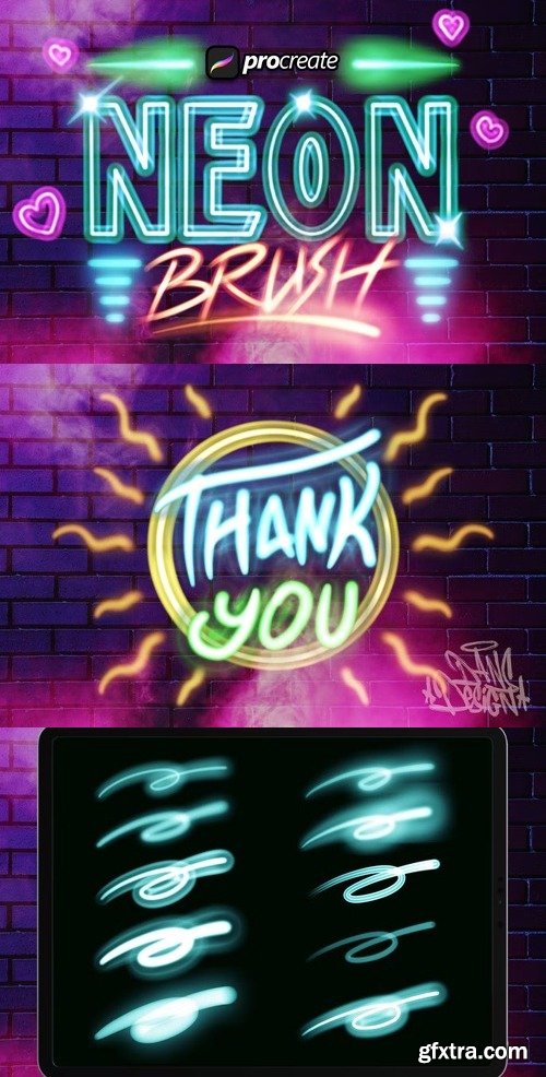 Dans 3d Neon Brush