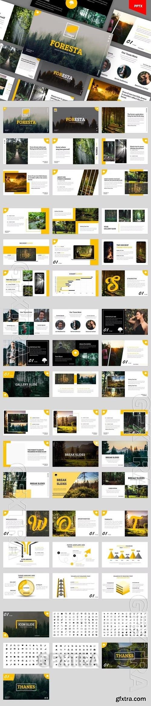 Foresta - Nature Powerpoint Template YFXR5ZA