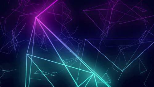 Videohive - Network, Abstract Motion Background - Digital Binary Polygon Plexus Data Networks, - 38792694 - 38792694