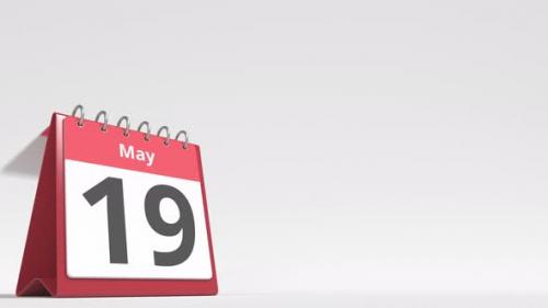 Videohive - May 20 Date on the Flip Desk Calendar Page - 38838789 - 38838789