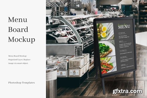 Menu Board Mockup 8LJ29ZJ