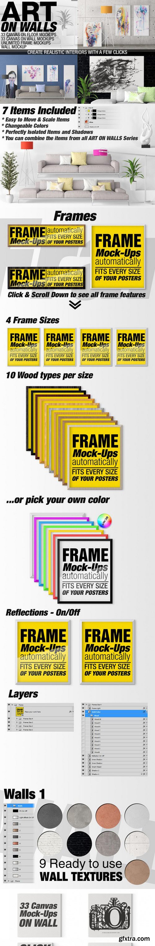 Canvas Mockups - Frames Mockups v 4