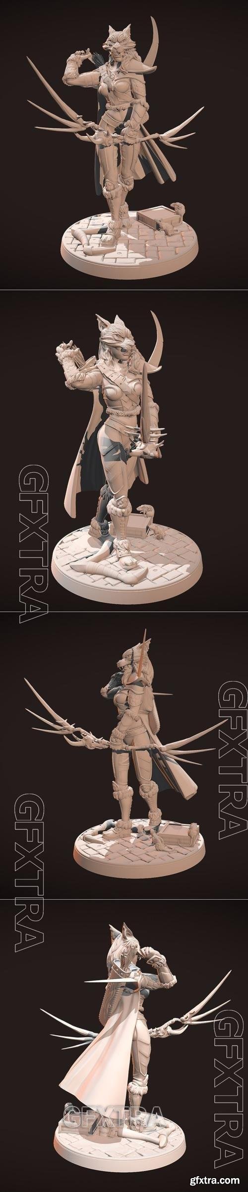 Orc Huntress 3D