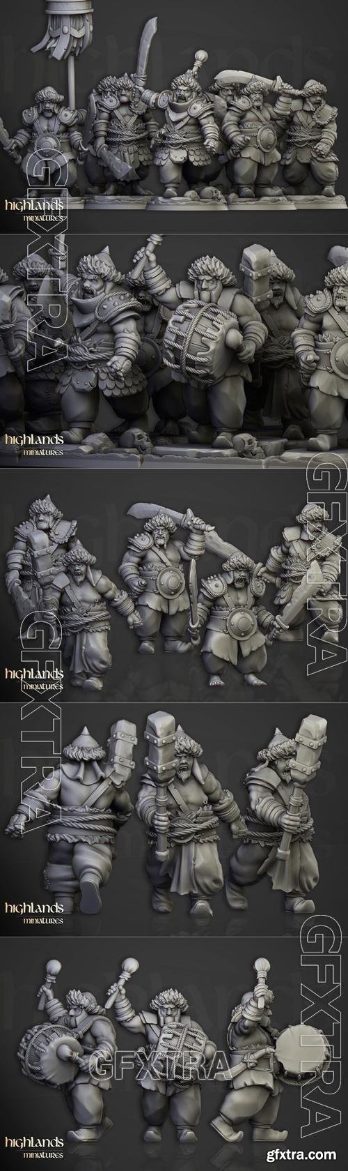 Highlands Miniatures - Khazarian Warriors 3D