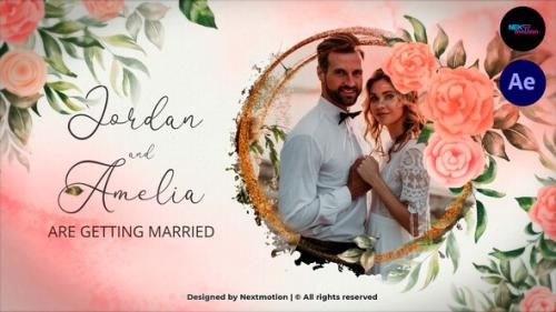 Videohive - Floral & Watercolor Wedding Invitation - 38822065 - 38822065