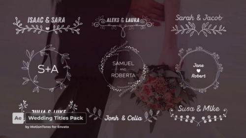 Videohive - 35 Wedding Titles Pack  After Effects - 21673746 - 21673746