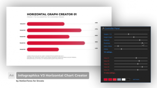 Videohive - Infographics V3 Horizontal Chart Creator  After Effects - 29285535 - 29285535