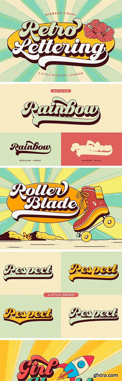 Retro Lettering - Groovy Font