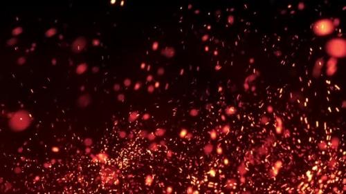 Videohive - Sparks Of Fire On A Dark Background - 38860085 - 38860085