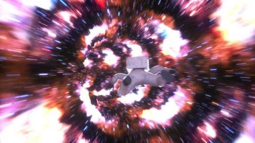 Videohive - Astronaut Falling In Endless Wormhole Hd - 38860571 - 38860571