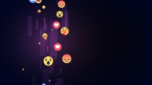 Videohive - Facebook Reaction Emoji Background V15 - 38868447 - 38868447