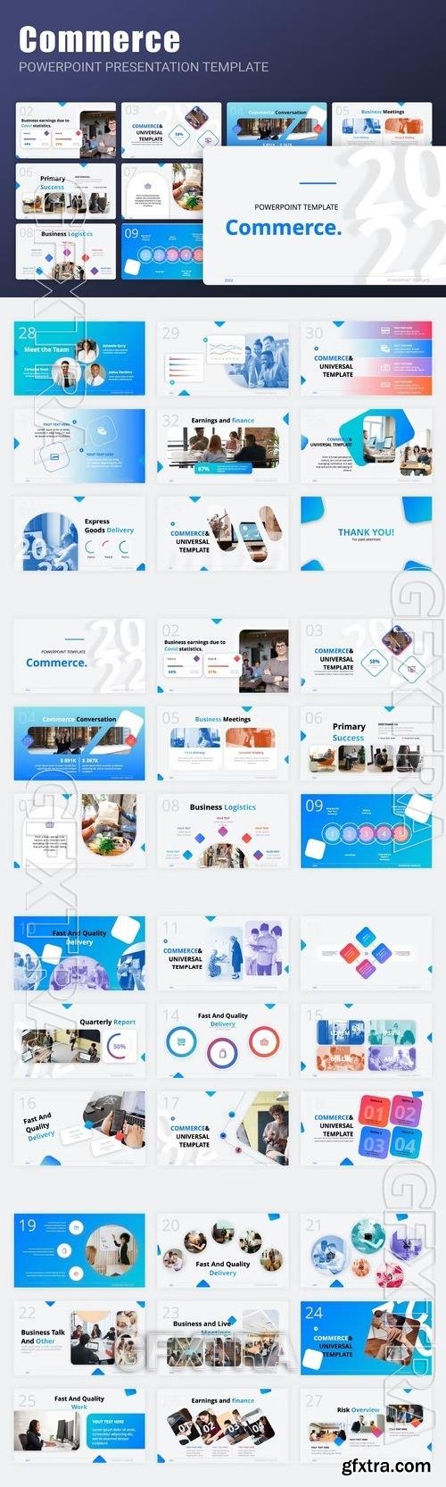 Commerce PowerPoint Presentation Template 26TZ9L6