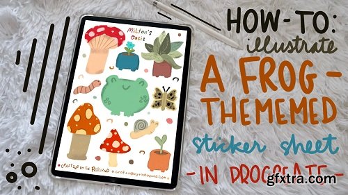 How To Illustrate A Frog-Themed Sticker Sheet In Procreate